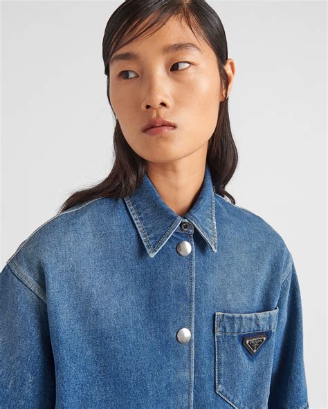 prada denim top